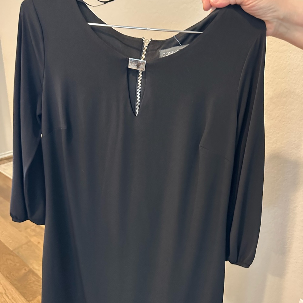 Black dress knee length